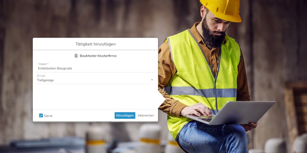 Bautagebuch Software Funktionen