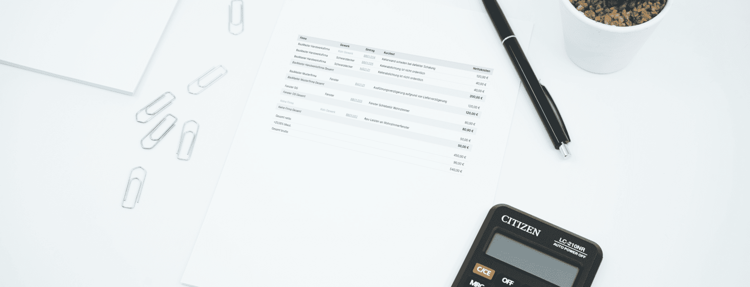 Nachtragsmanagement Header