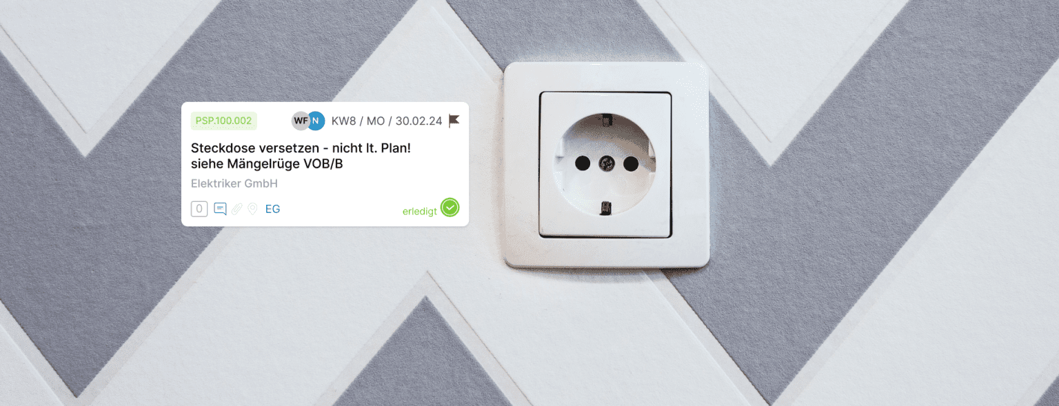 Mängelfreimeldung Header