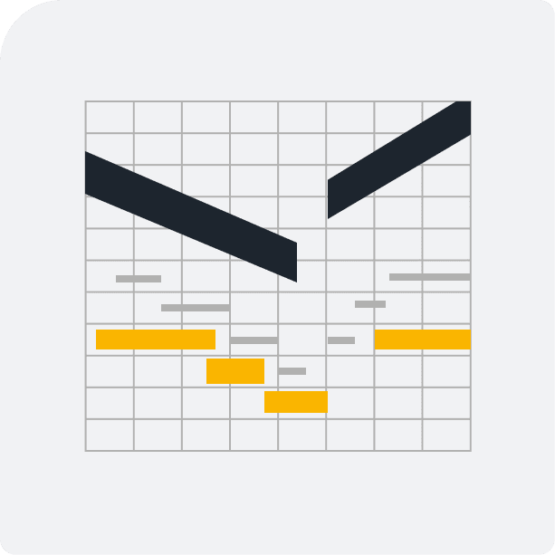Construction schedule time-distance diagram