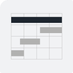 construction schedule Bar chart
