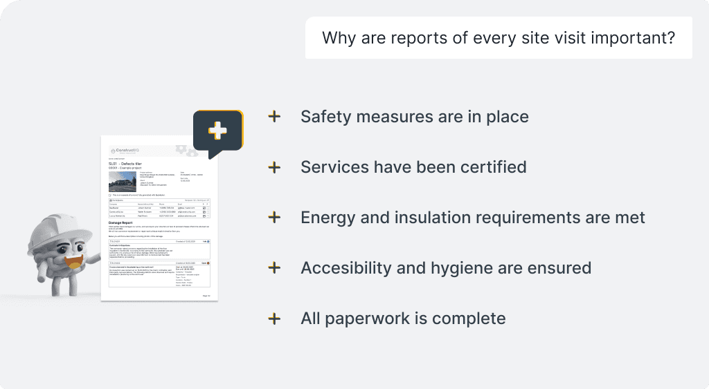 Building Control Inspections - Importance of site visit reports