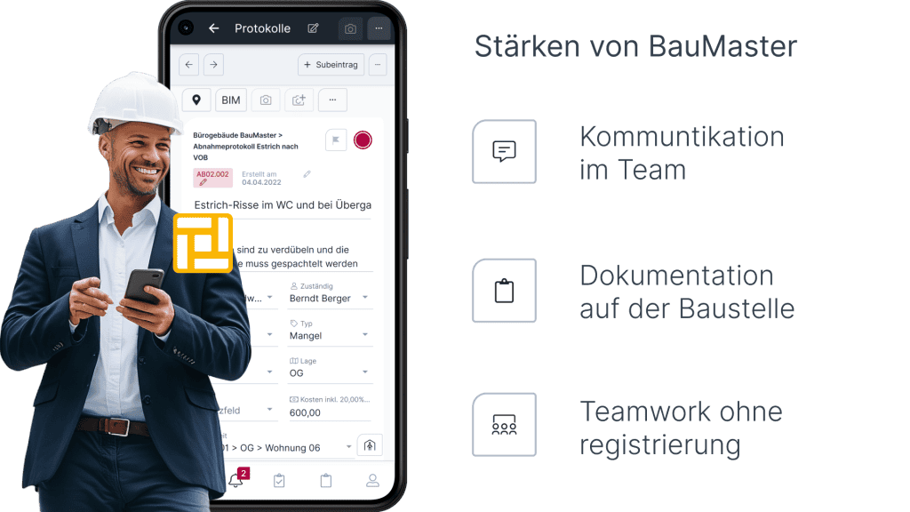 Stärken von BauMaster